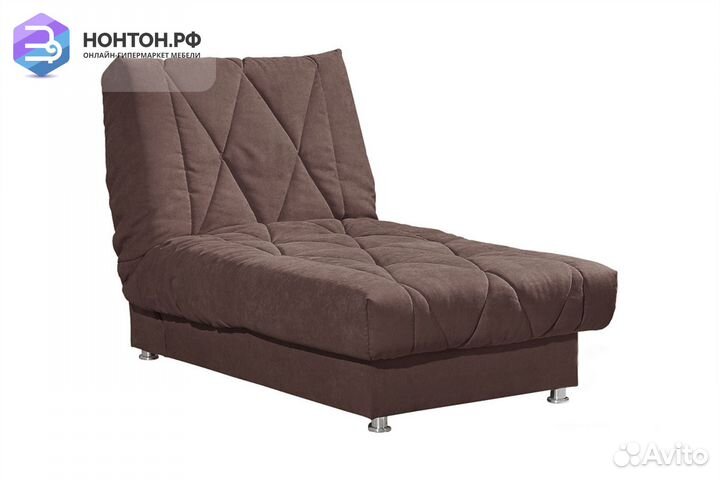 Кушетка книжка Сити-1 коричневая