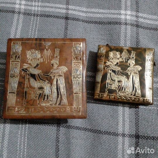 Шкатулка кожа с теснением