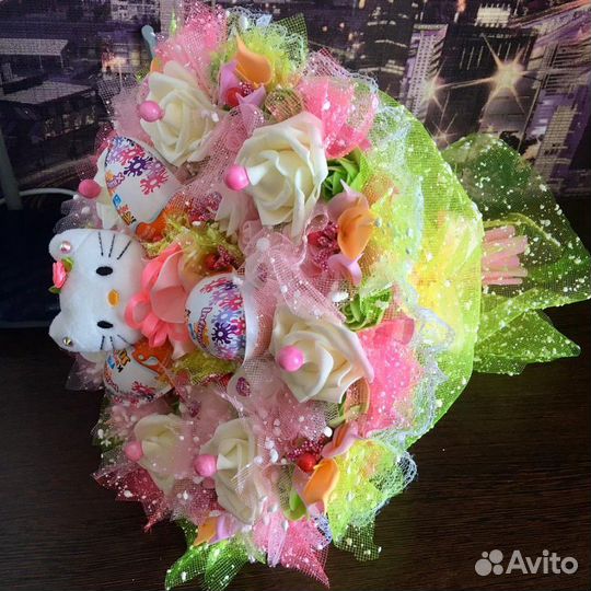 Букетик из мягких игрушек