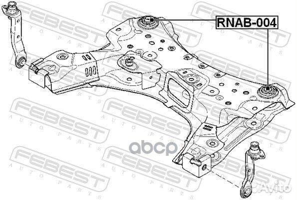 Сайлентблок передн балки renault megane III