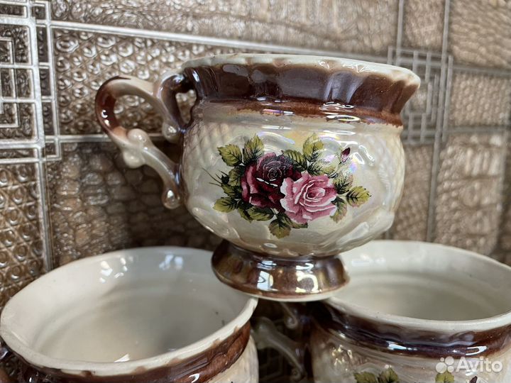 Набор чашек красивый 2000 год