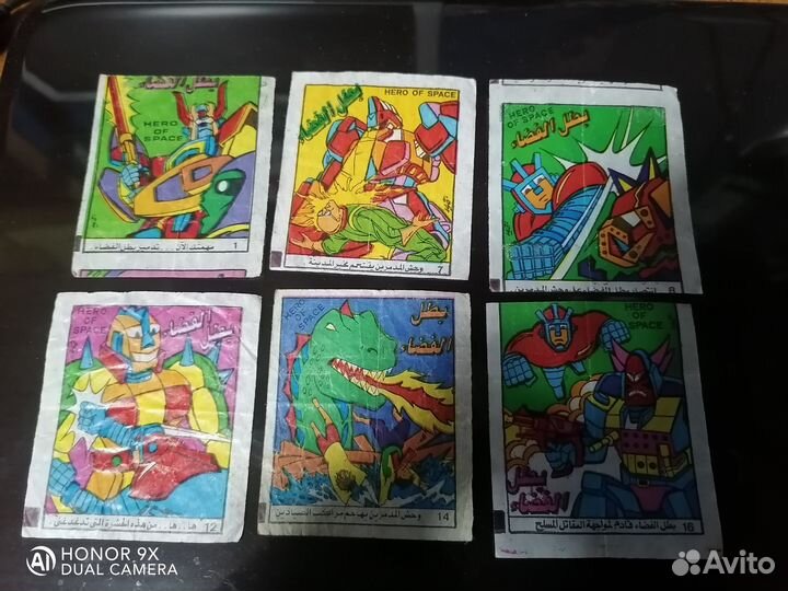 Вкладыши от жвачек Hero of space