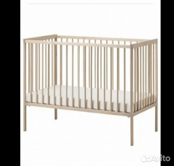 Кровать манеж IKEA бук 120x60