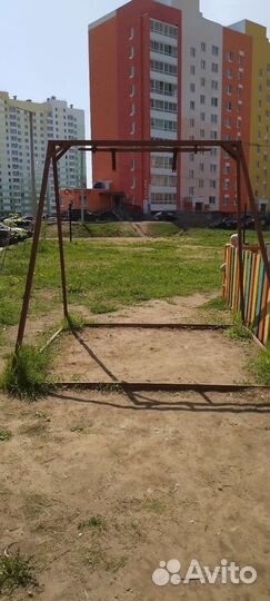 Качель круглая на цепях с основанием