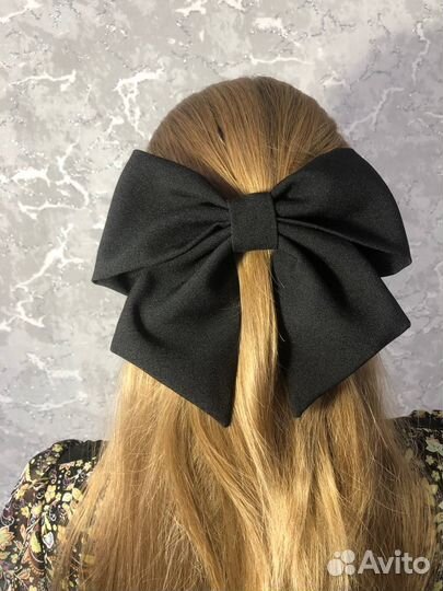 Бант для волос на заколке