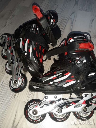 Роликовые коньки раздвижные Reaction Rainbow 26-31