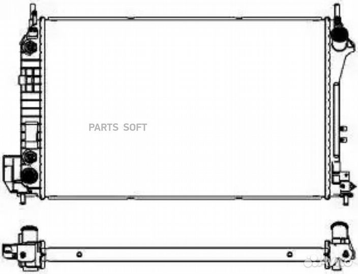 Радиатор охлаждения Сааб 9-3 2002