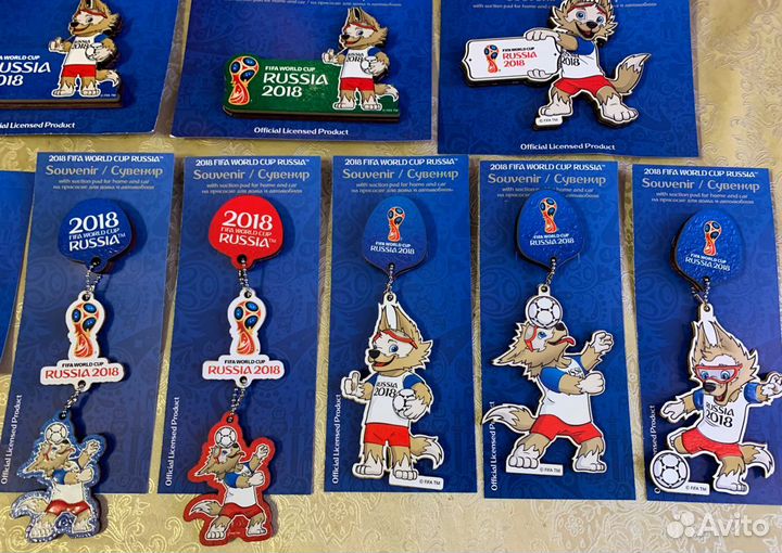 Набор подвесок (12 штук) Fifa. Чемпионат мира 2018