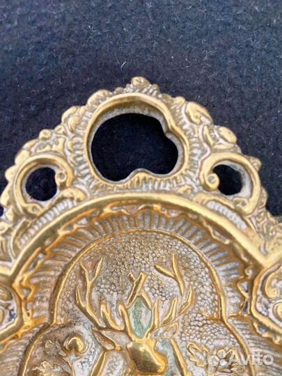 Пепельница антикварная бронза Францич