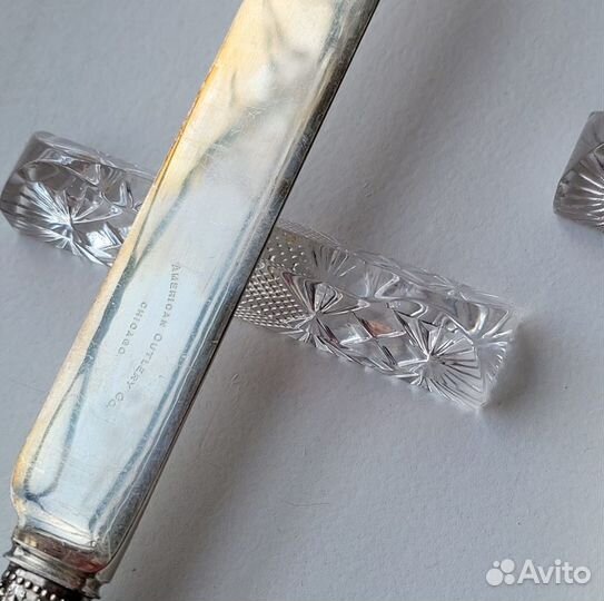 Антикварные ножи из перламутр и серебра