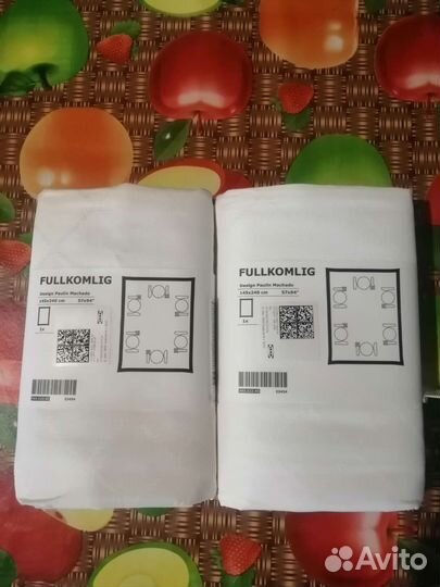Скатерти икеа fullkomlig 145 на 240, 3 штуки