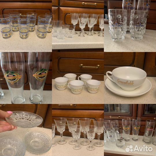 Стаканы стопки кружки пивные