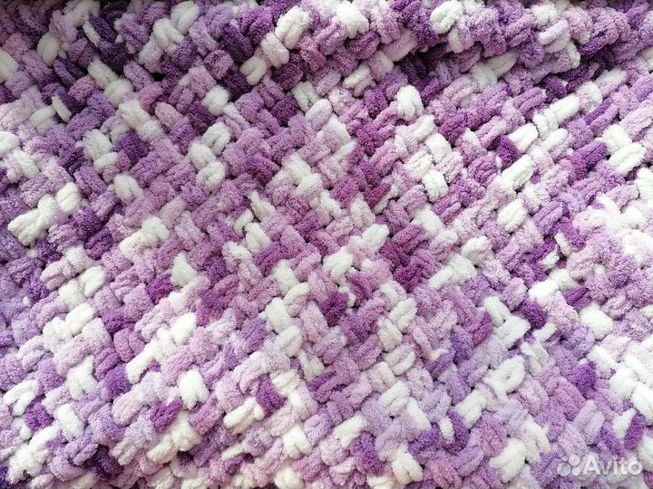 Вязаный плед