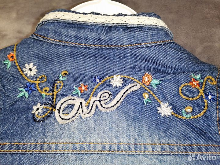 Джинсовка для девочки 104