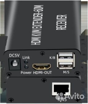 Hdmi удлинитель KVM до 60 метров по CAT-5/6+USB