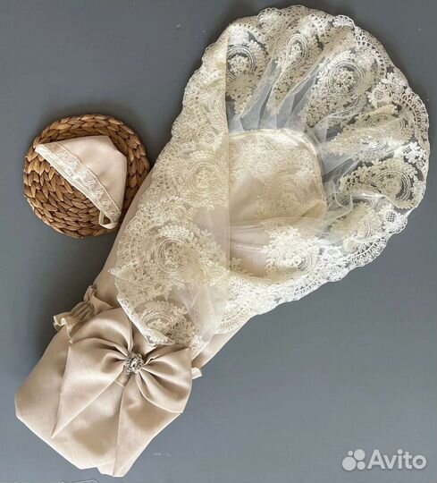 Конверт на выписку Лён для мальчика и девочки