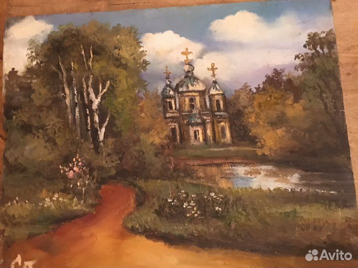 Картина на картоне