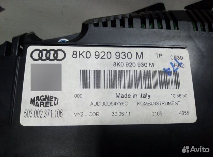 Спидометр Audi A4 8K2 CDN 11.07.2011