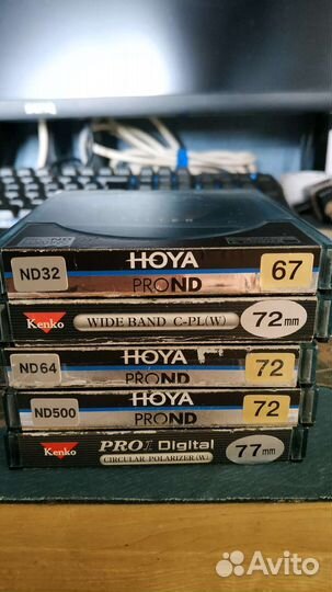 Hoya Pro ND 64 72мм, C-PL фильтры