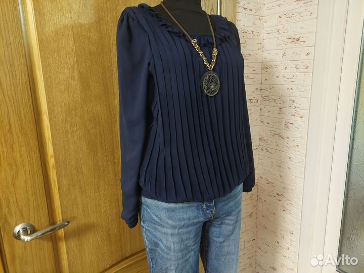 Блузка нарядная плиссированная Турция вискоза