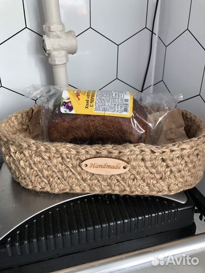 Хлебница из джута