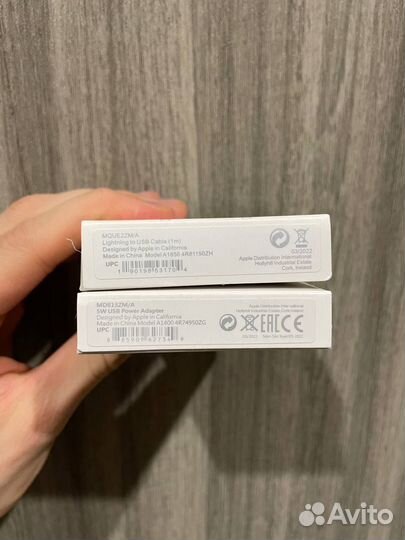 Зарядное устройство apple и провод usb lightning