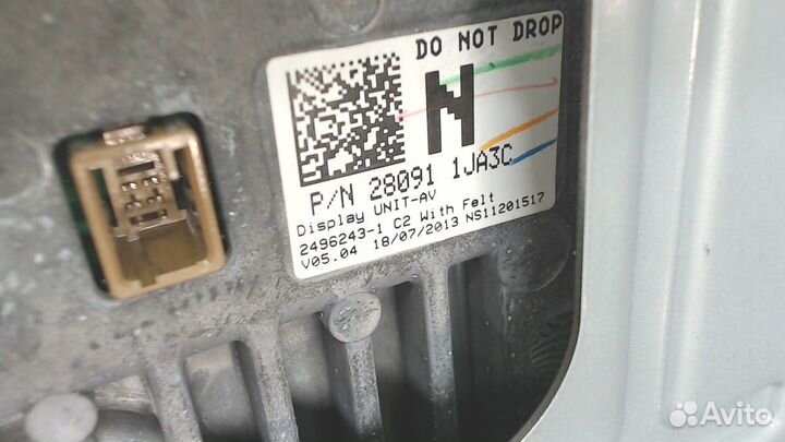 Дисплей мультимедиа Infiniti FX, 2011