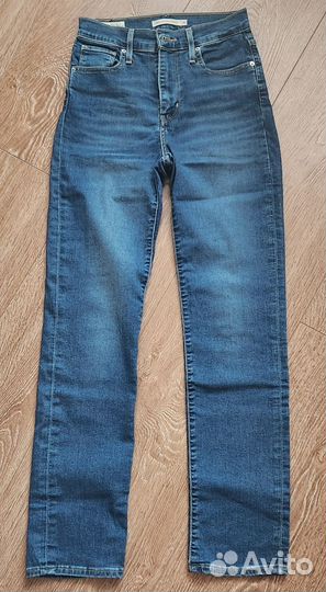 Джинсы levis 724 High Rise Straight w26 L30