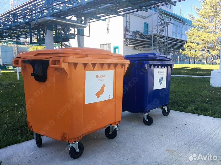 Пластиковый контейнер 1100л Ш3768