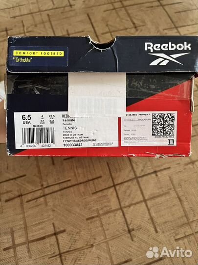 Кеды reebok женские