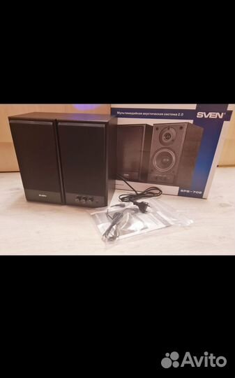 Колонки 2.0 Sven мощные 40 Вт новые