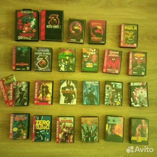 Картриджи Sega и Dendy