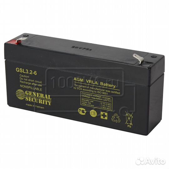 Аккумулятор General Security серии GS1.3-6 оптом