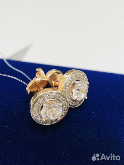 Золотые пусеты