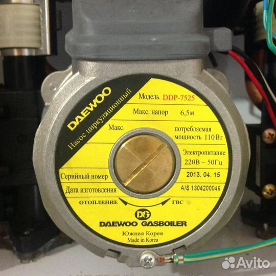 Насос циркуляционный daewoo 7525