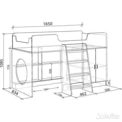 Детская кровать от 3 лет с матрасом