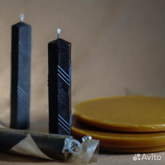 Авторская свеча из пчелиного воска