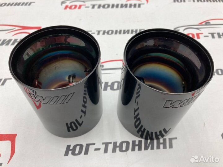 Насадки на выхлоп M-Performance затемненный хром