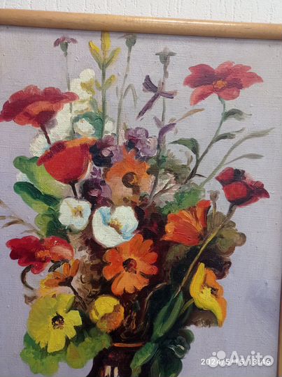 Картина маслом на холсте цветы