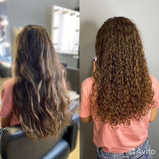 Модель на биозавивку волос