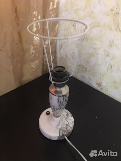 Настольная лампа СССР мрамор