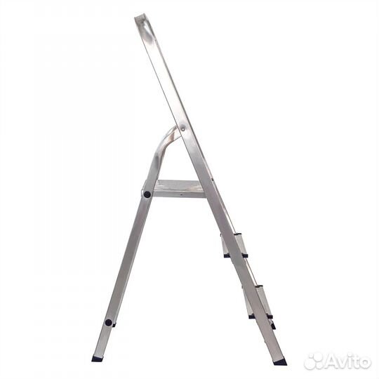 Стремянка усиленная, 3 ступени, алюминиевая, Росси