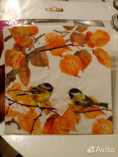Салфетки для декупажа 2шт Осень