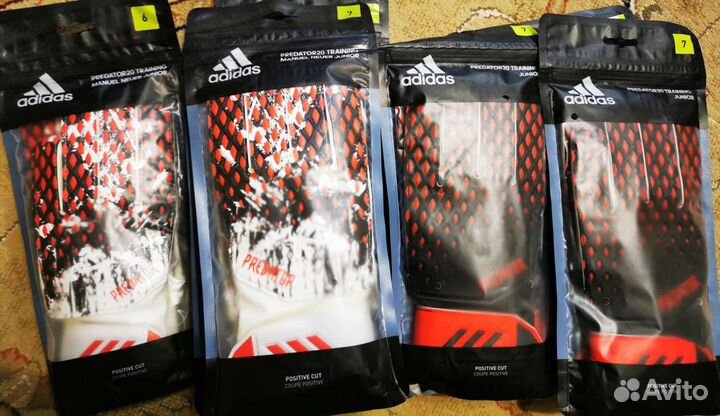 Детские вратарские перчатки Adidas и HO Soccer