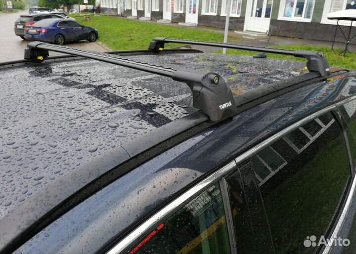 Багажник Turtle на интегрированные рейлинги черный