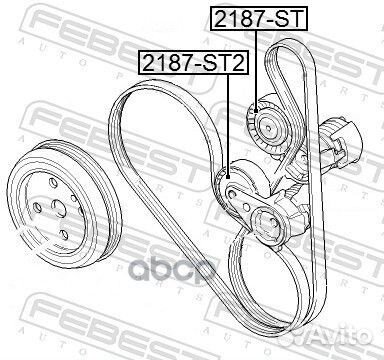 Ролик натяжной приводного ремня ford focus CB4