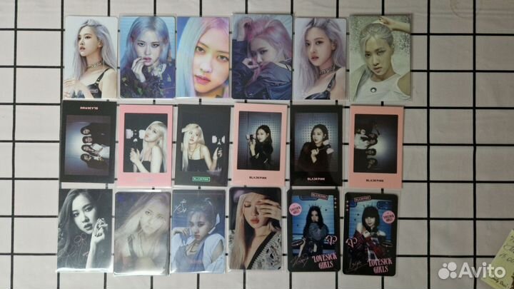 Кпоп карты Розэ blackpink