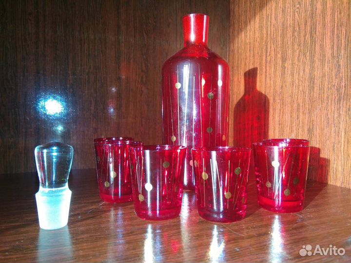 Графин Рюмки Богемия Чехословакия 70 -е