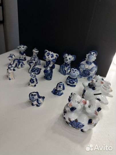 Фигурки статуэтки из гжели