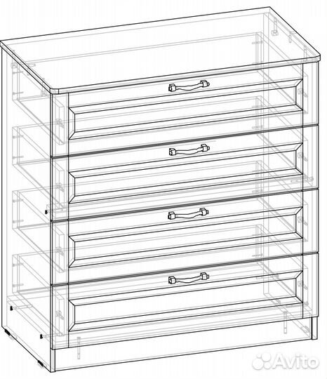 Спальня Виктория-1 дуб империал светлый модульная
